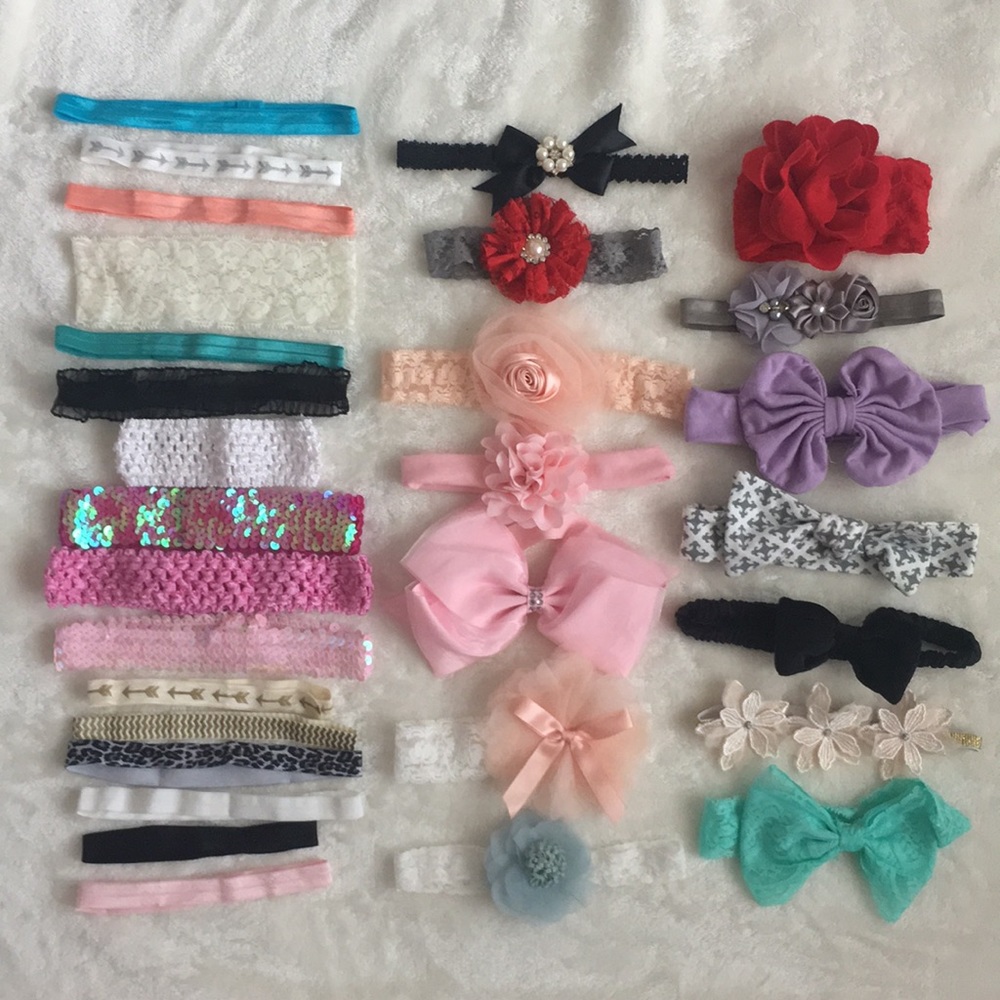Bundle of Baby Hairbands (30 in total)
